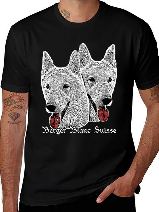 Berger Blanc Suisse Dog Graphic T-Shirt