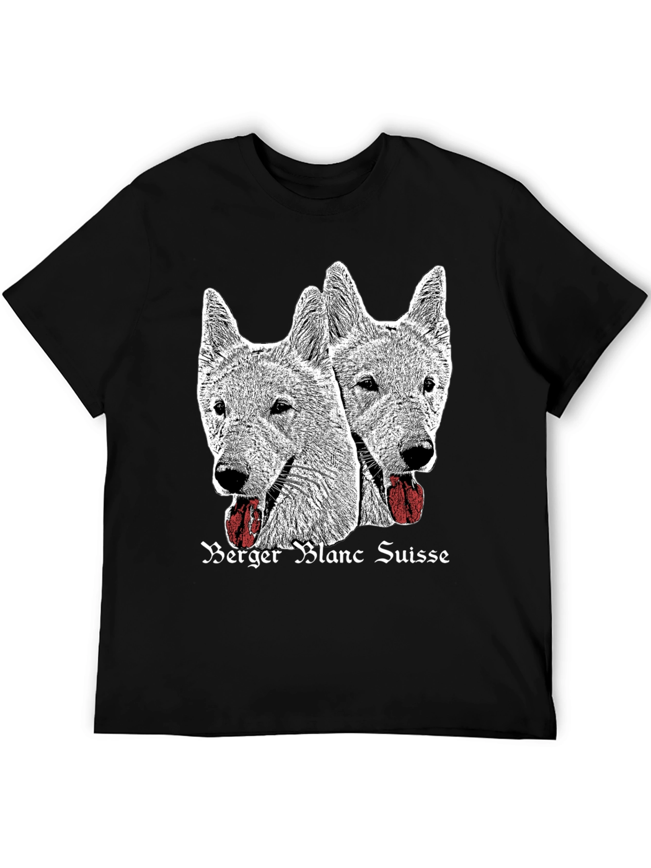 Berger Blanc Suisse Dog Graphic T-Shirt