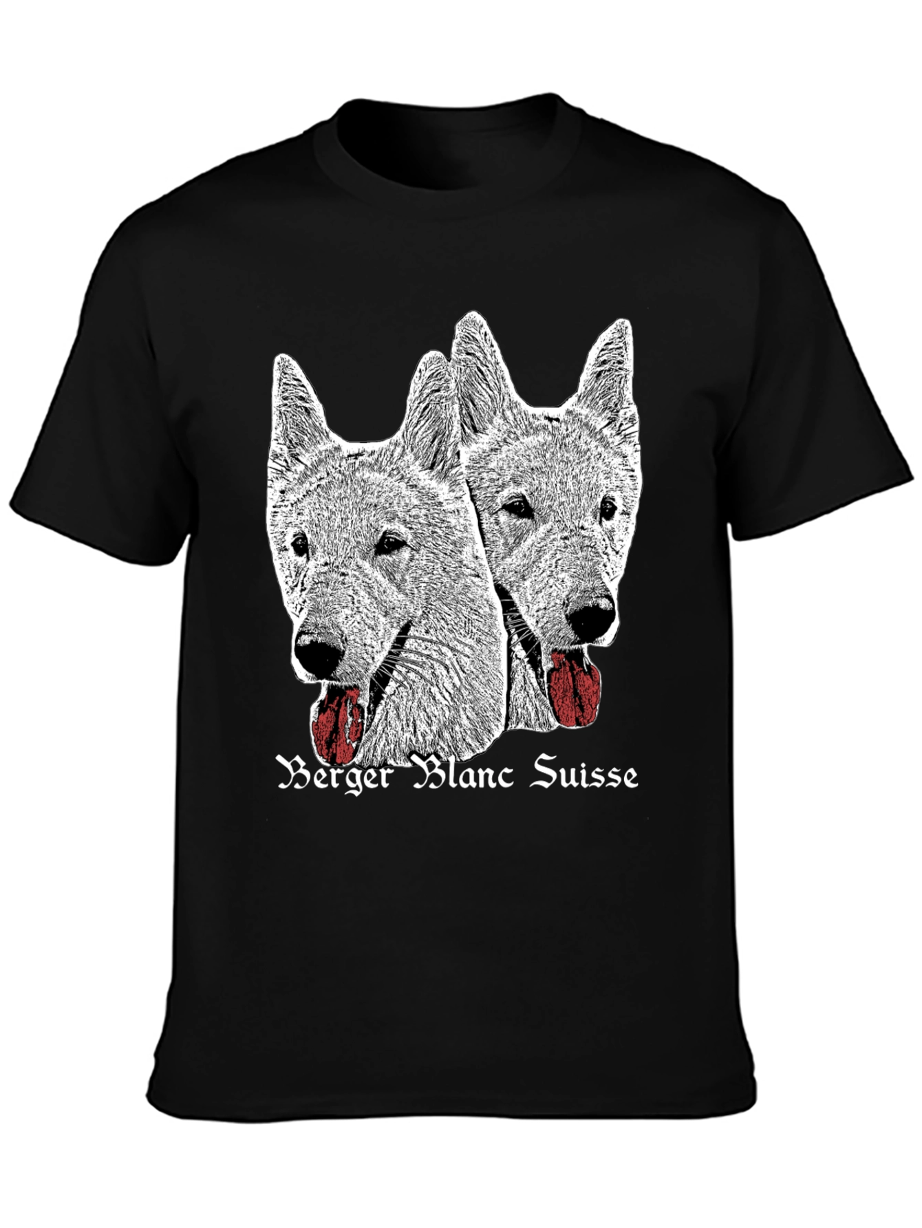 Berger Blanc Suisse Dog Graphic T-Shirt