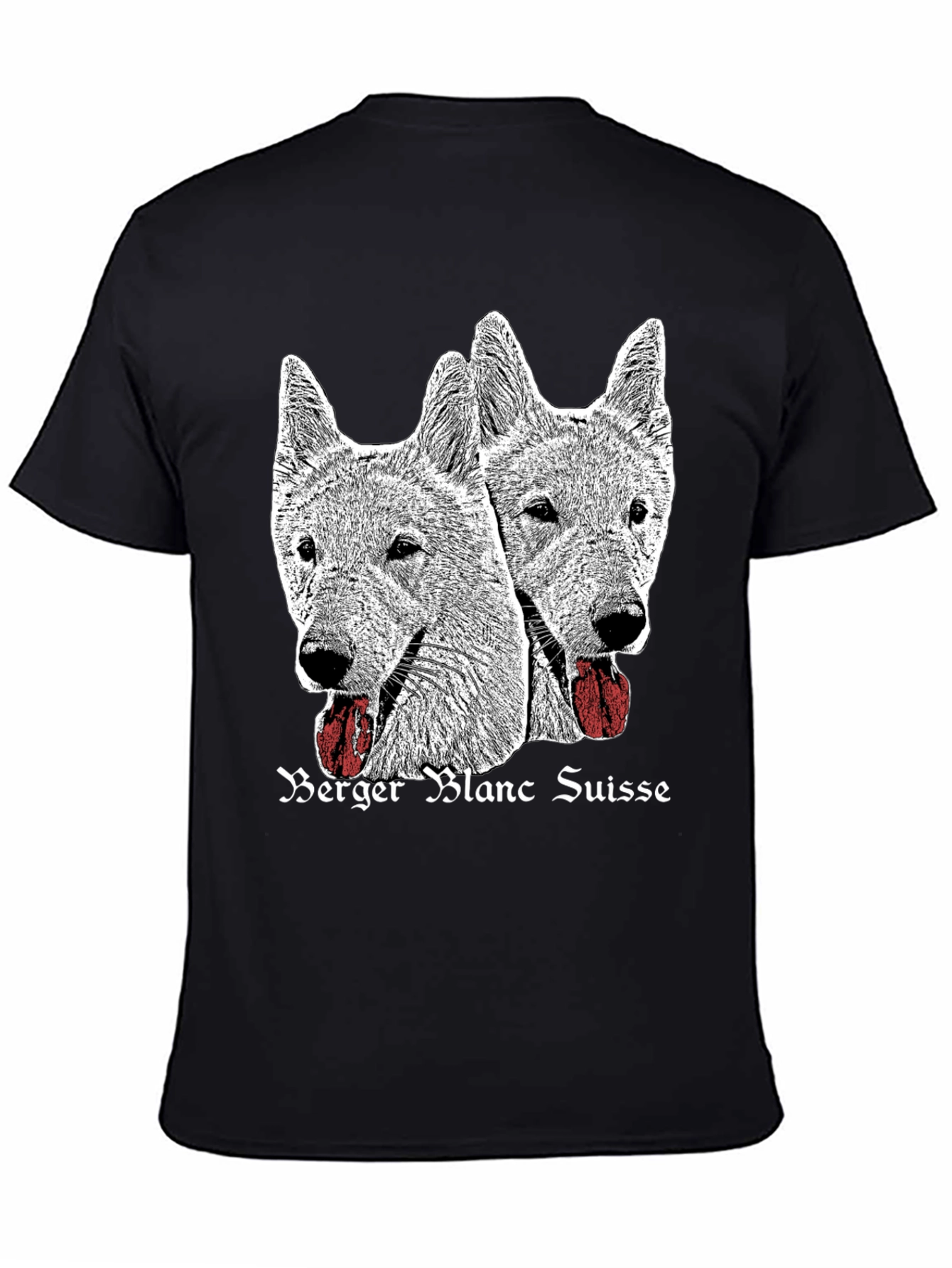 Berger Blanc Suisse Dog Graphic T-Shirt