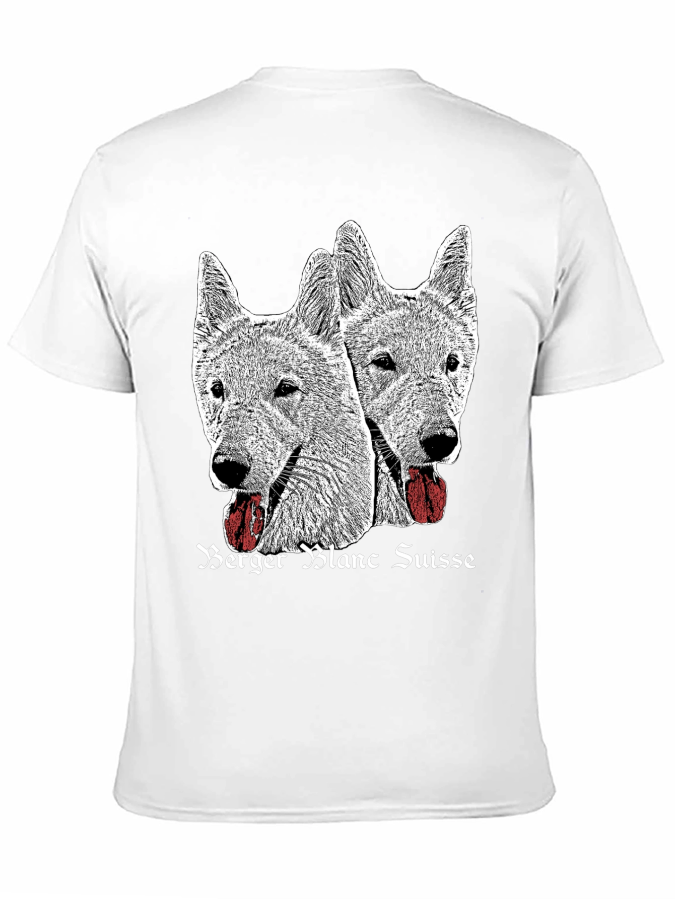 Berger Blanc Suisse Dog Graphic T-Shirt