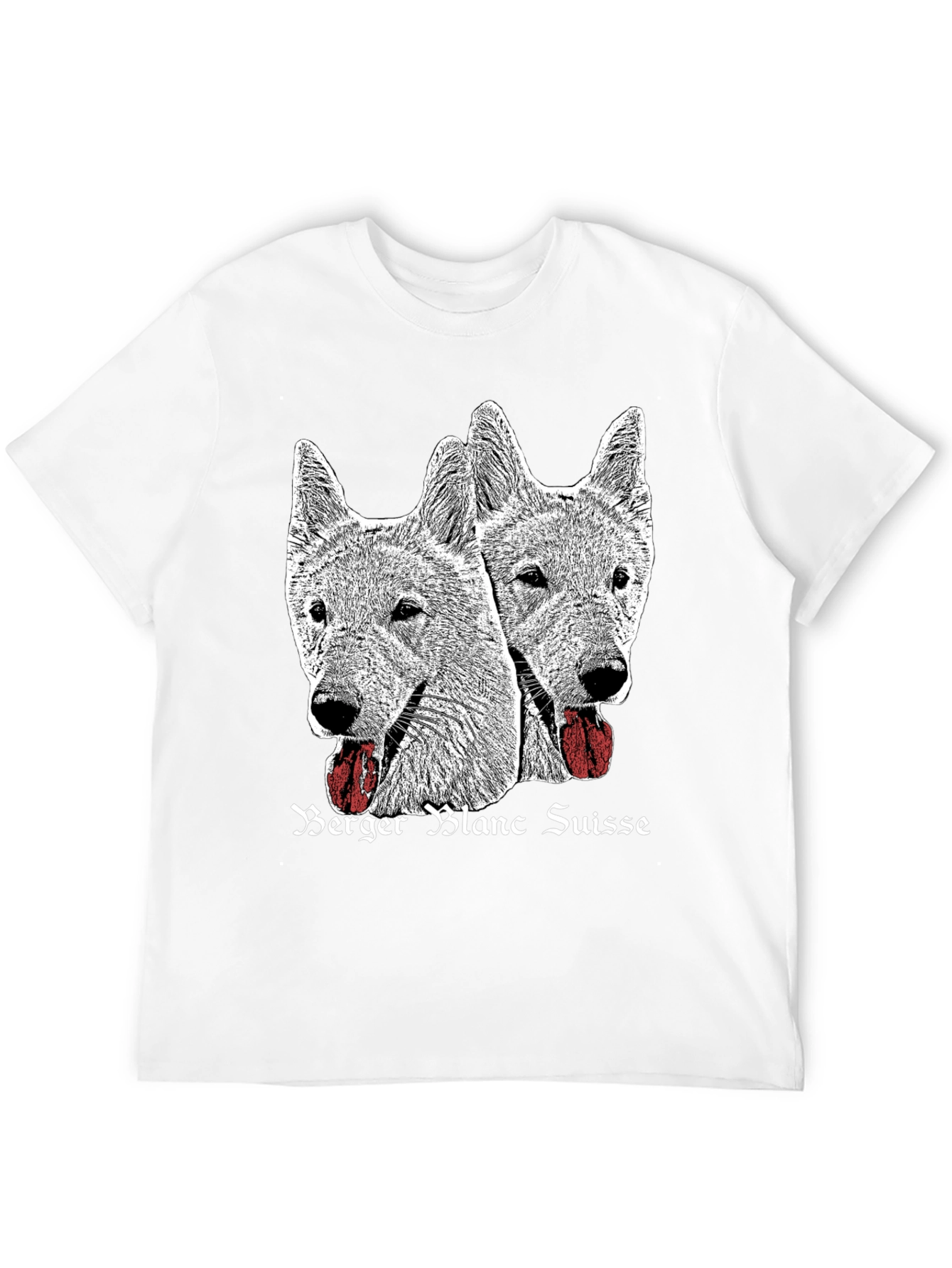 Berger Blanc Suisse Dog Graphic T-Shirt