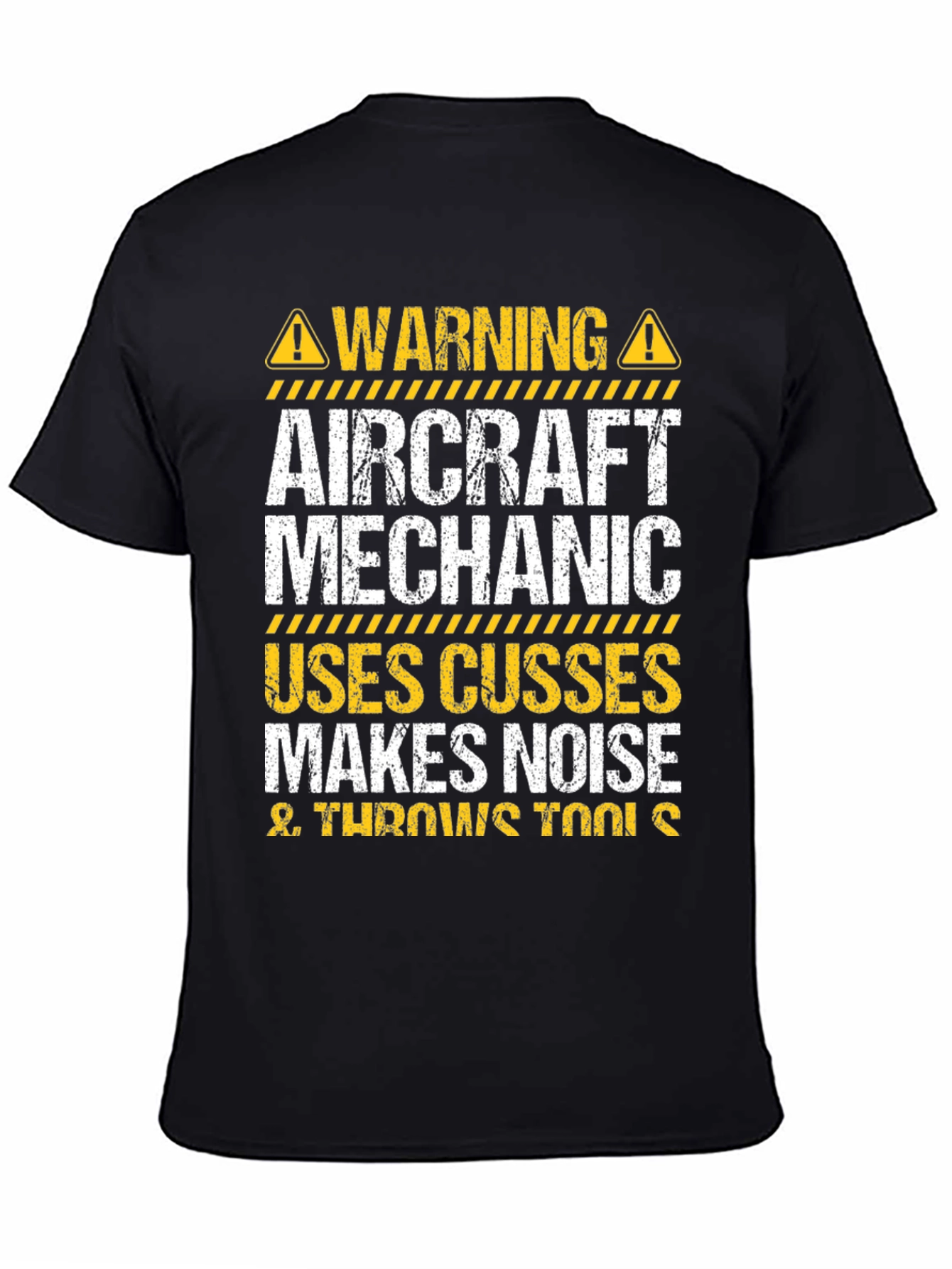 Aircraft Mechanic Warning Graphic Tee