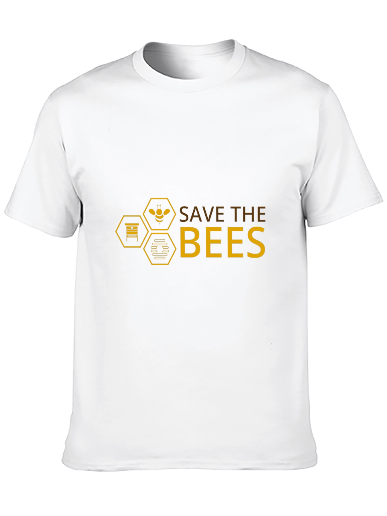 Save the Bees Graphic T-Shirt - Black Cotton Tee