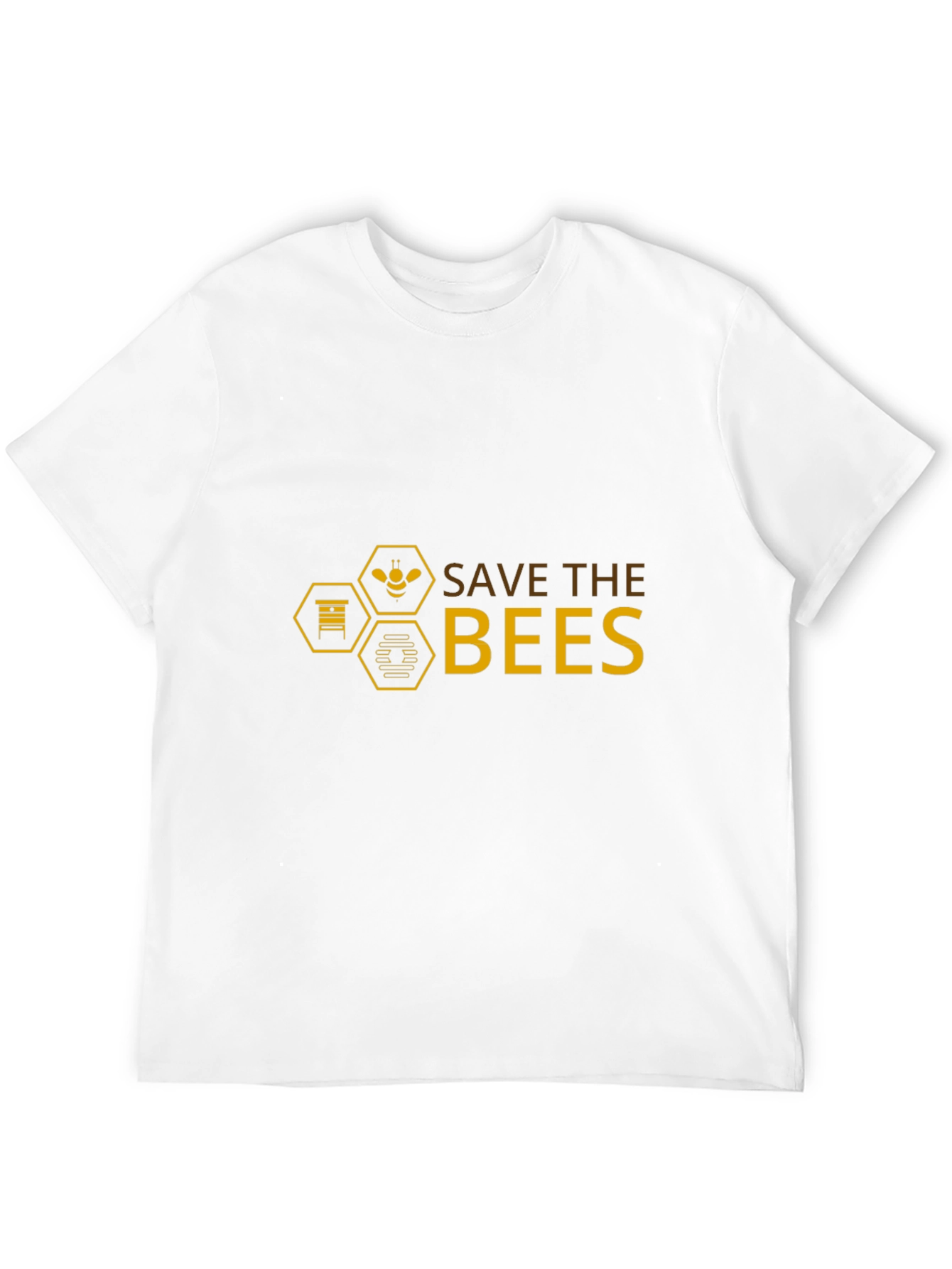 Save the Bees Graphic T-Shirt - Black Cotton Tee