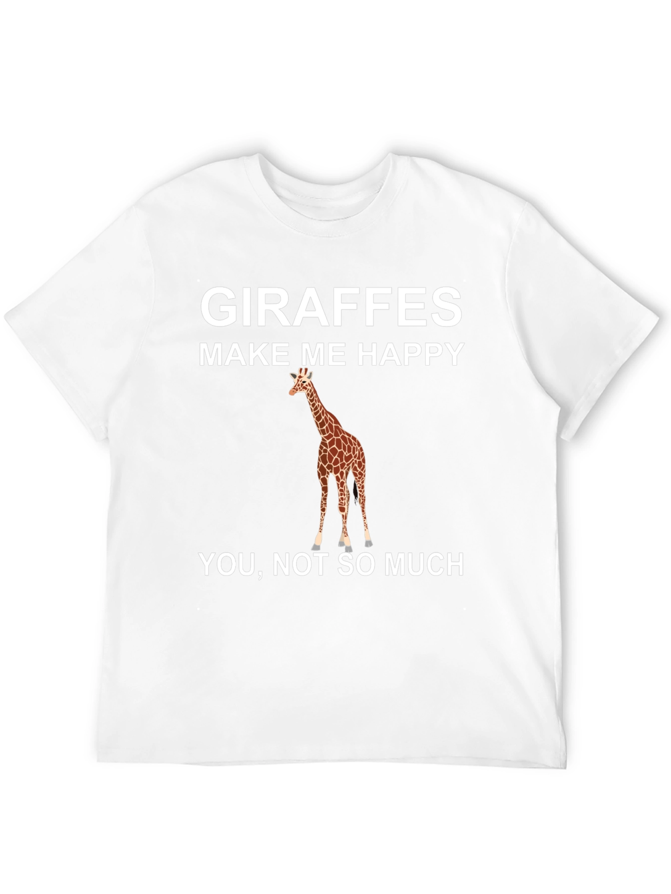 Giraffe Make Me Happy Graphic T-Shirt