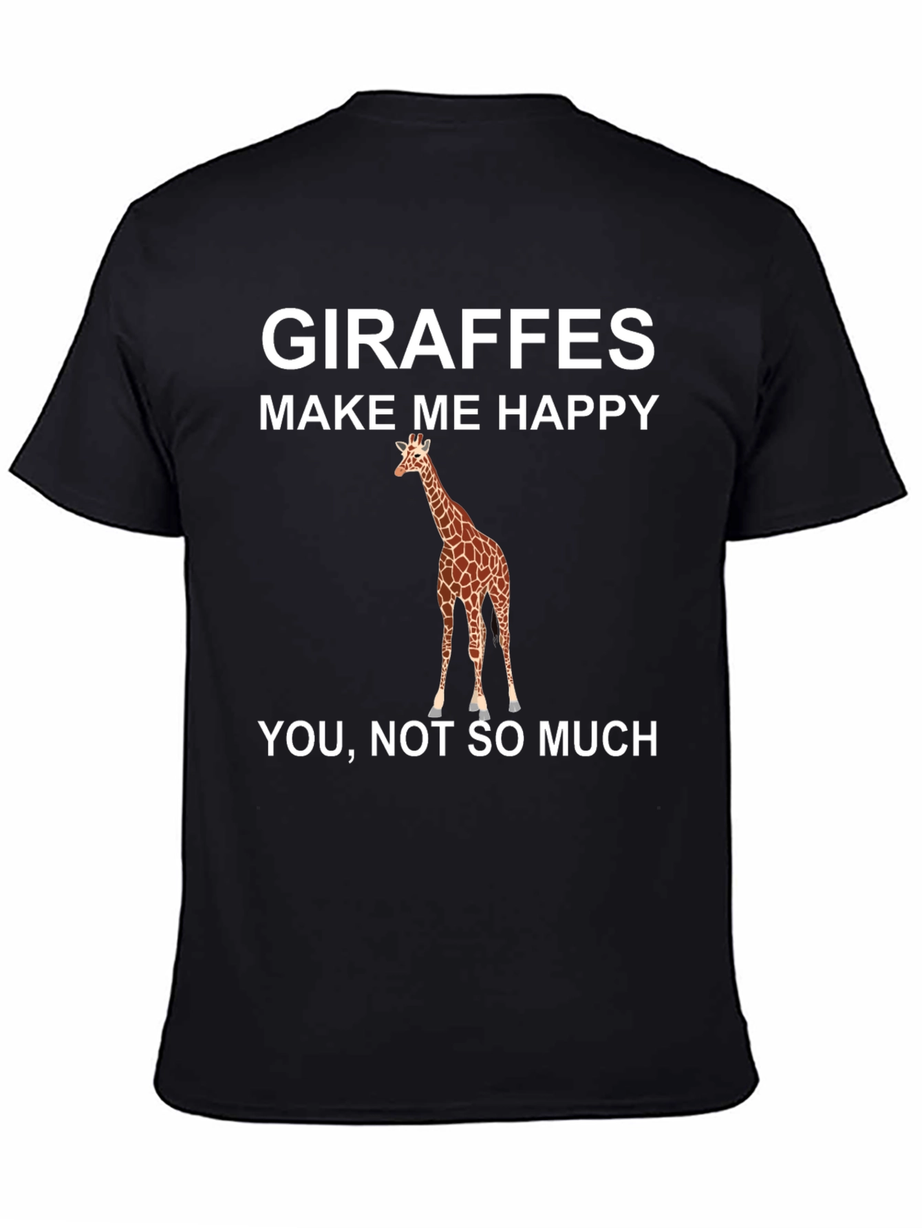 Giraffe Make Me Happy Graphic T-Shirt