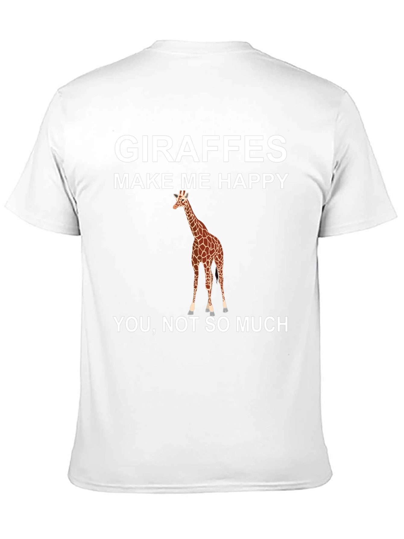 Giraffe Make Me Happy Graphic T-Shirt