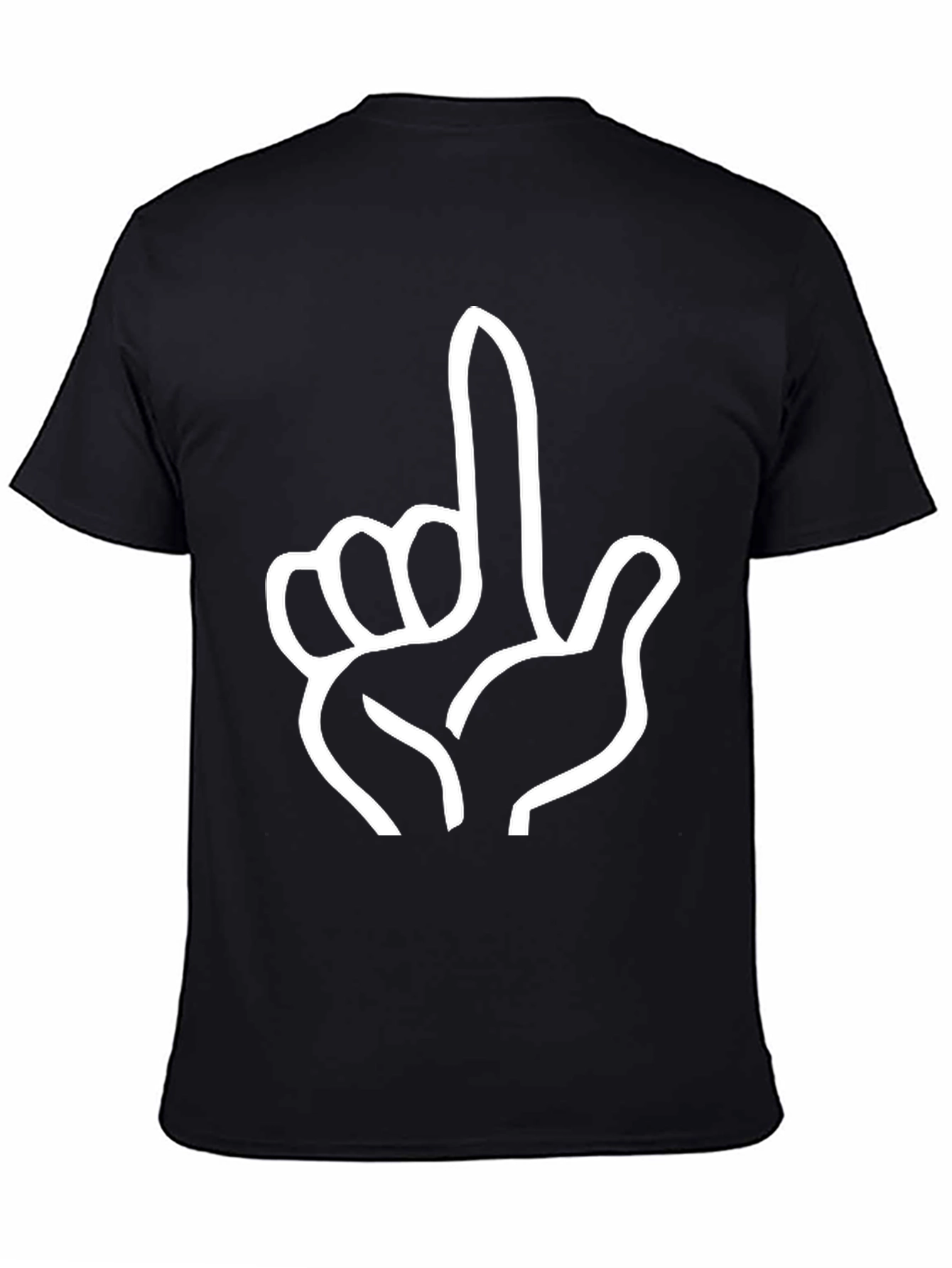 Pointing Hand Graphic Tee - Black