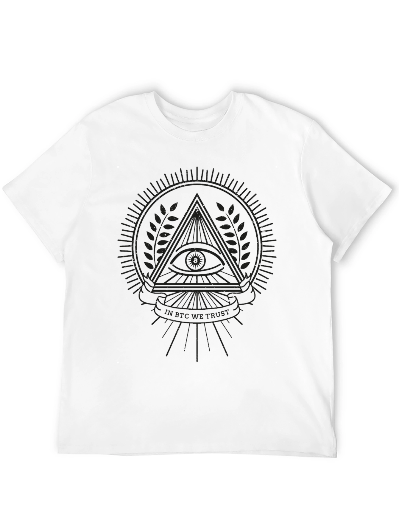 Black T-Shirt with Illuminati Design