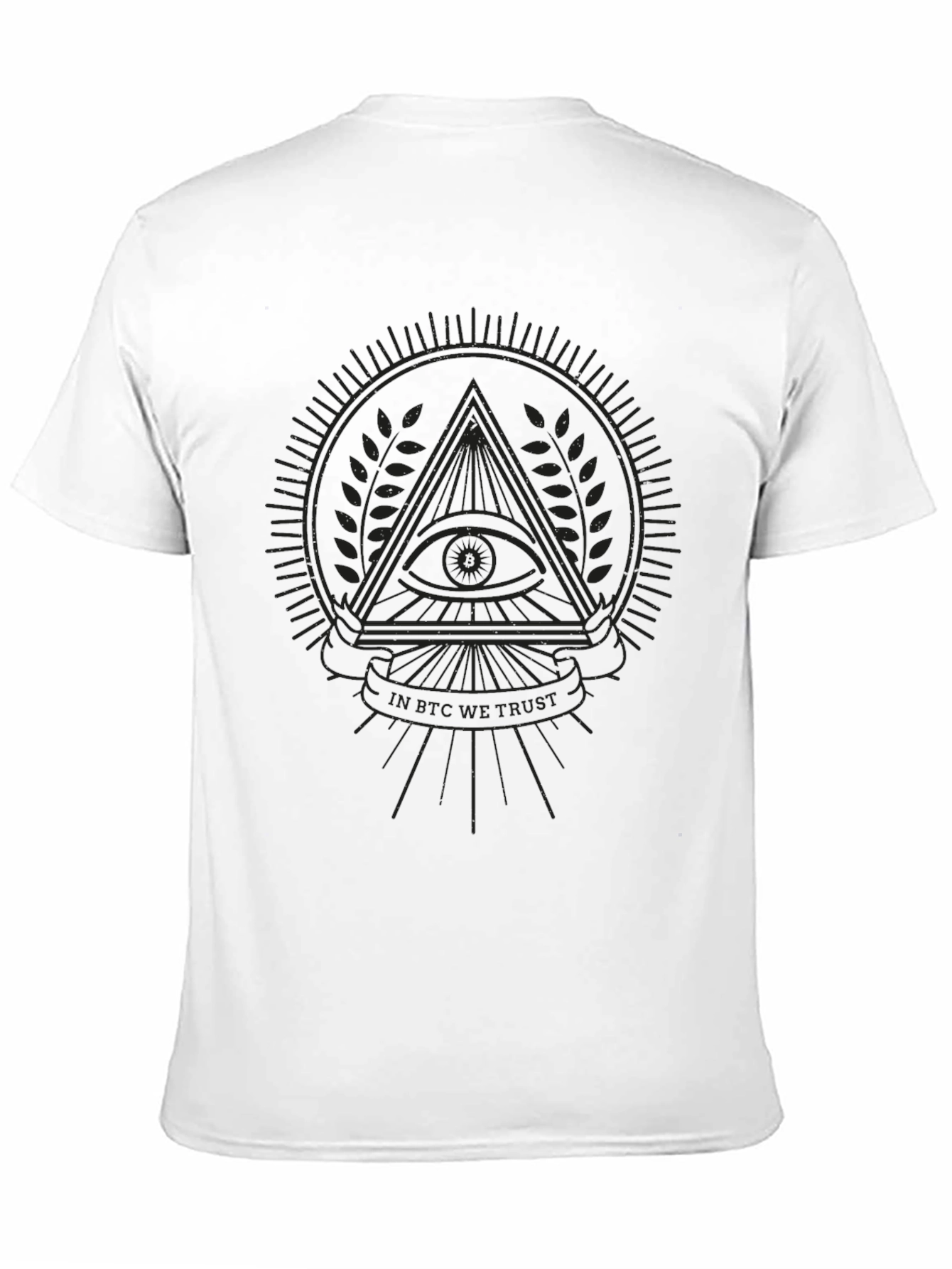 Black T-Shirt with Illuminati Design