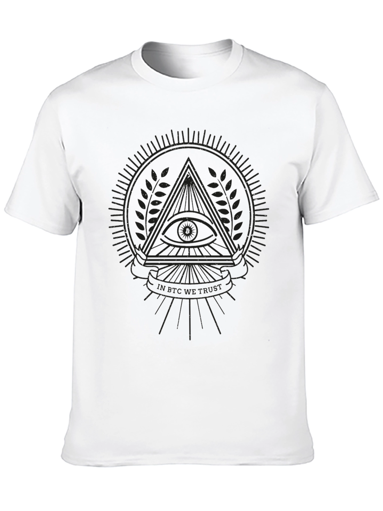 Black T-Shirt with Illuminati Design