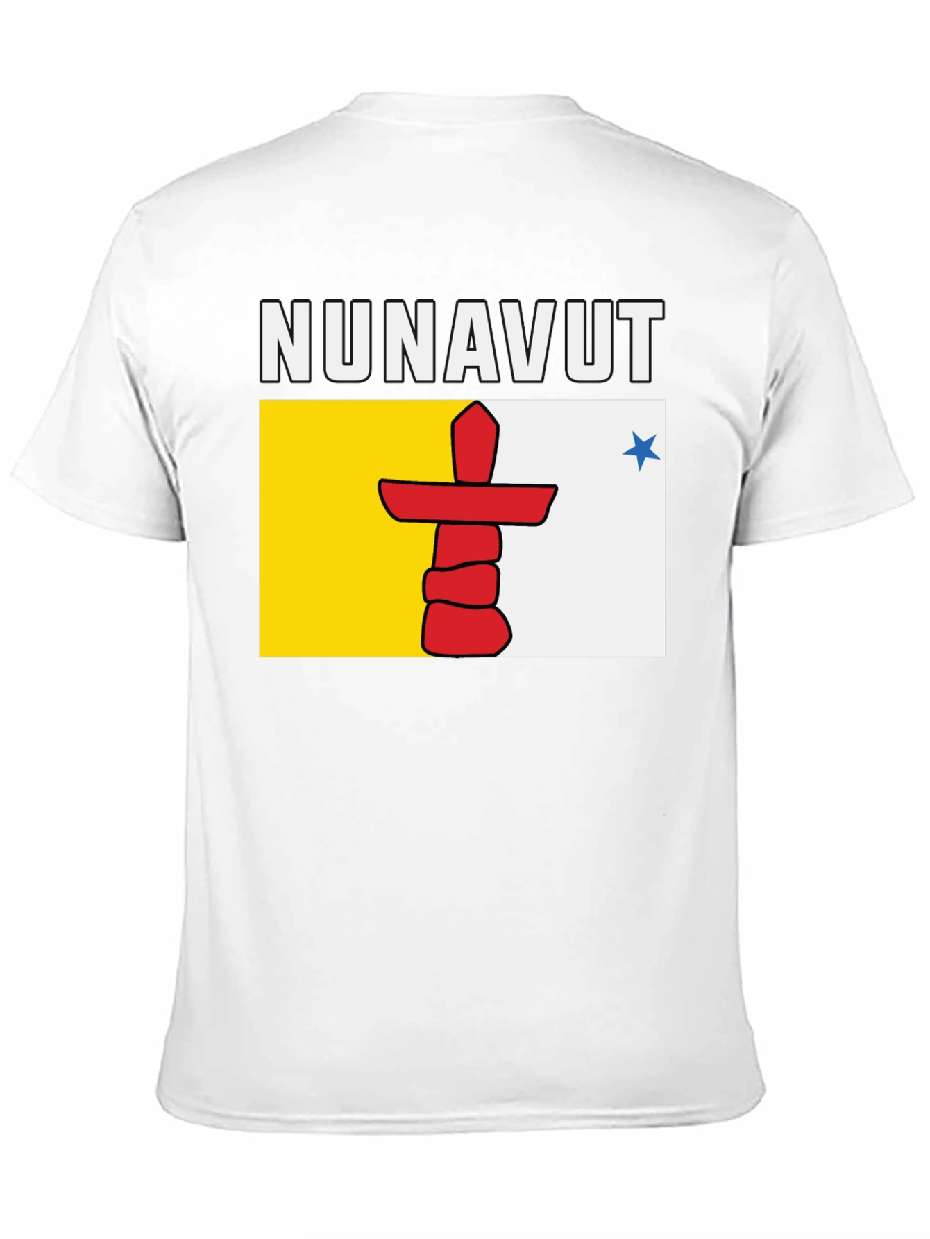 Nunavut Flag T-Shirt - Black Tee