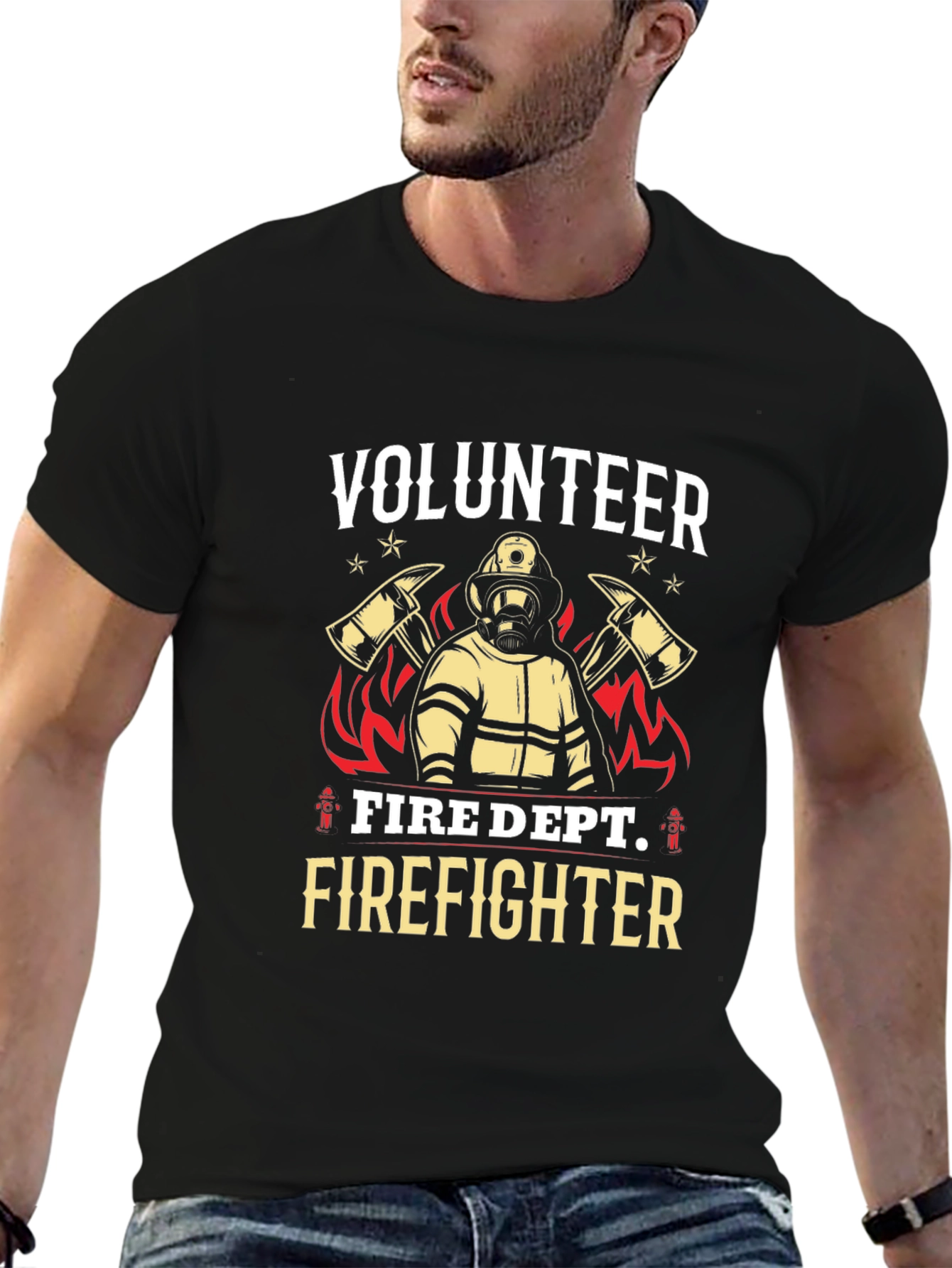 Volunteer Firefighter Graphic T-Shirt
