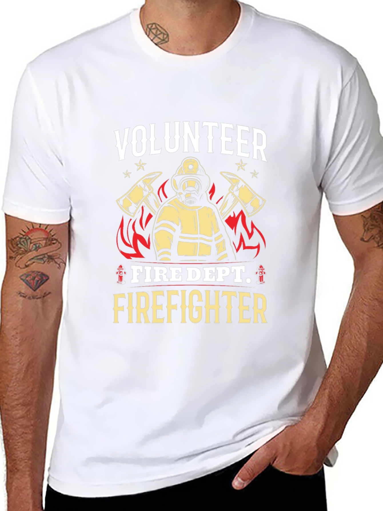 Volunteer Firefighter Graphic T-Shirt