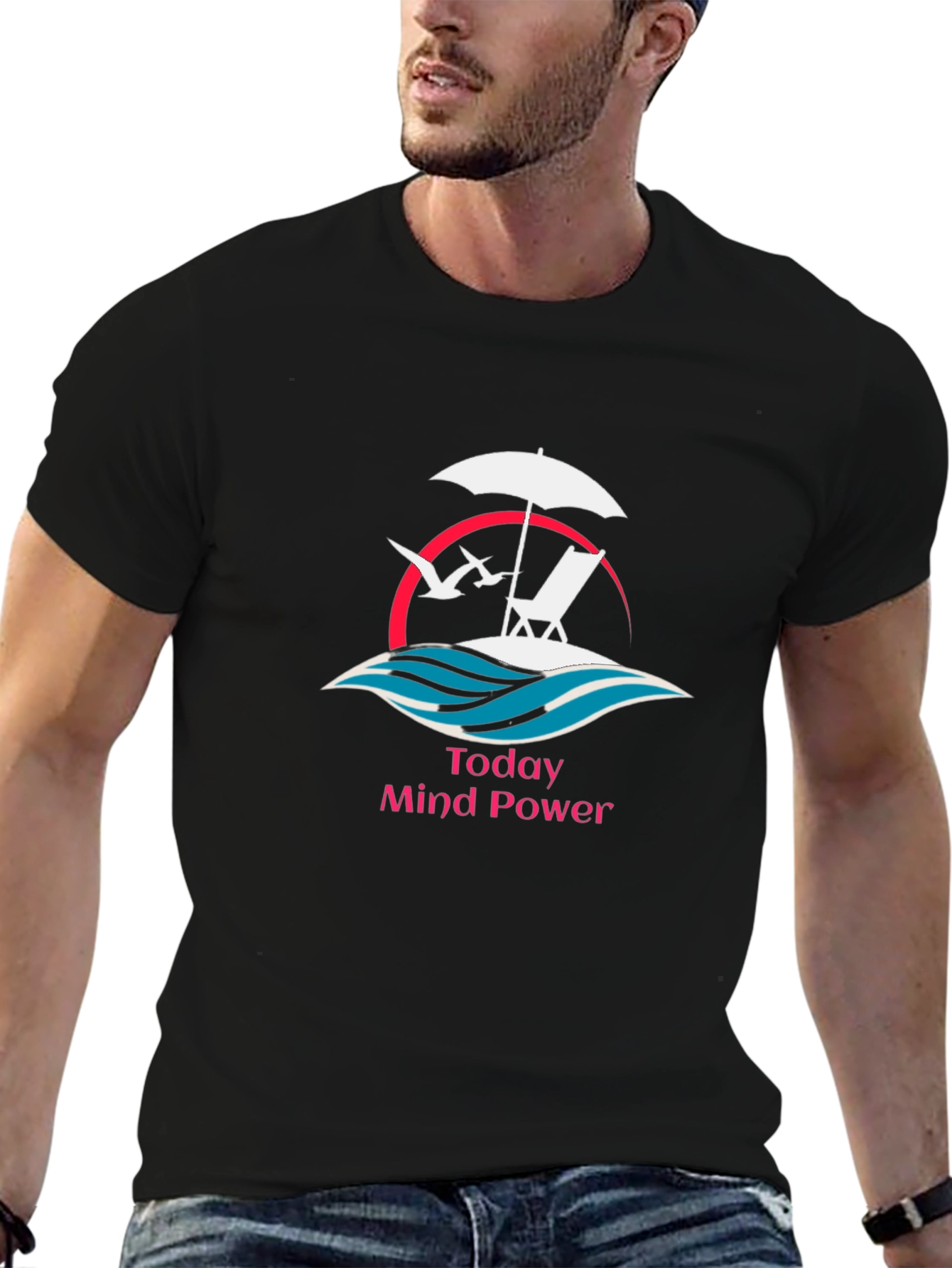Relaxing Beach Scene T-Shirt - Today Mind Power