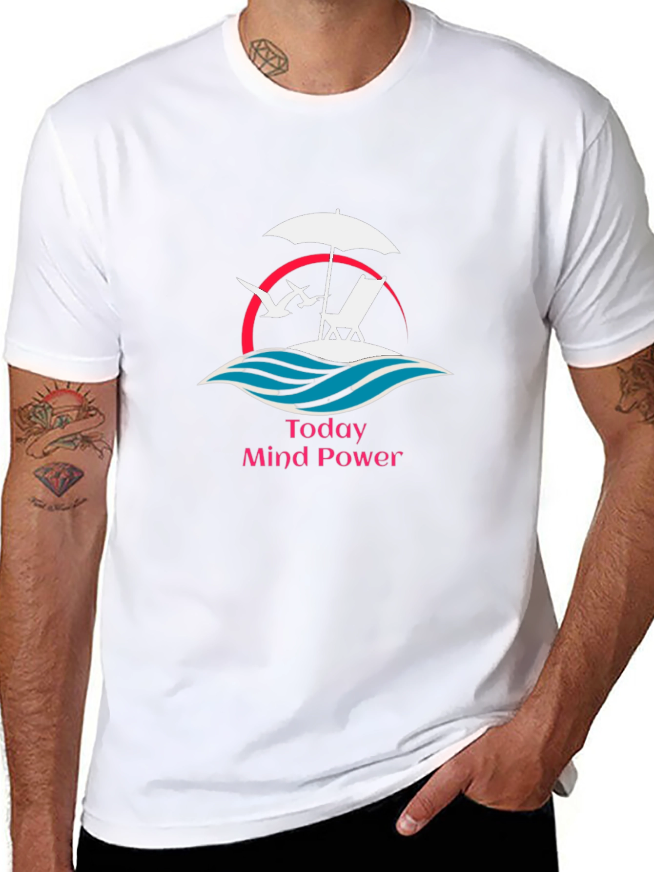 Relaxing Beach Scene T-Shirt - Today Mind Power