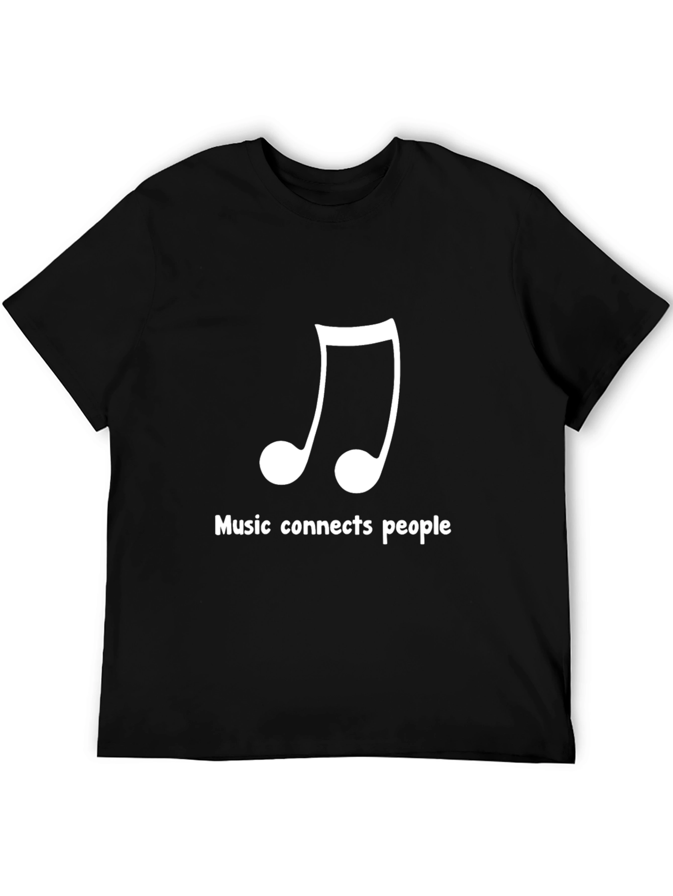 Music Connects People Black T-Shirt