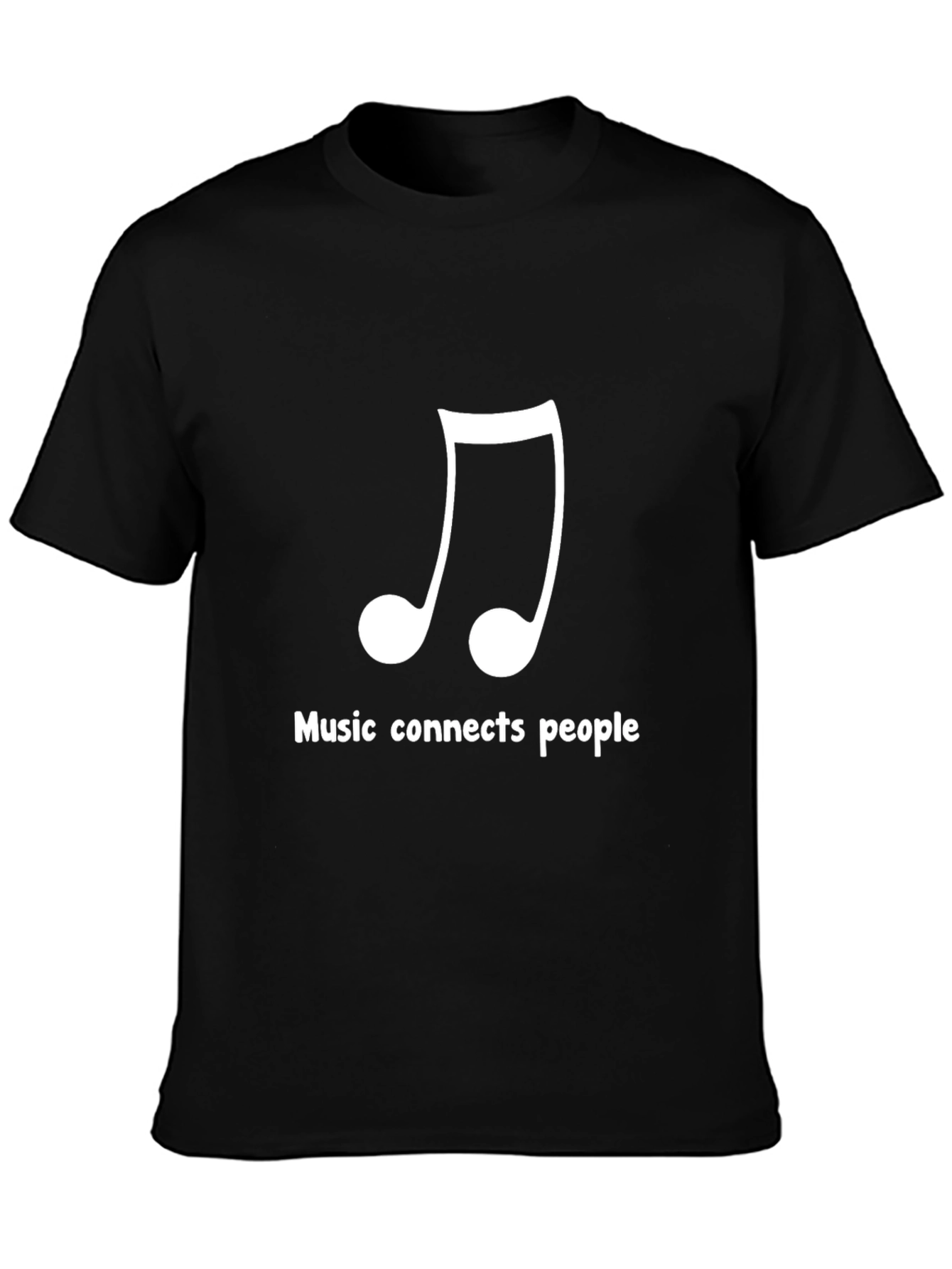 Music Connects People Black T-Shirt
