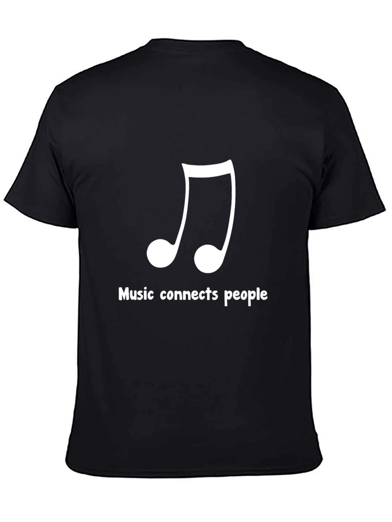 Music Connects People Black T-Shirt