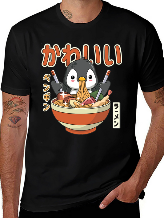 Kawaii Penguin Ramen T-Shirt