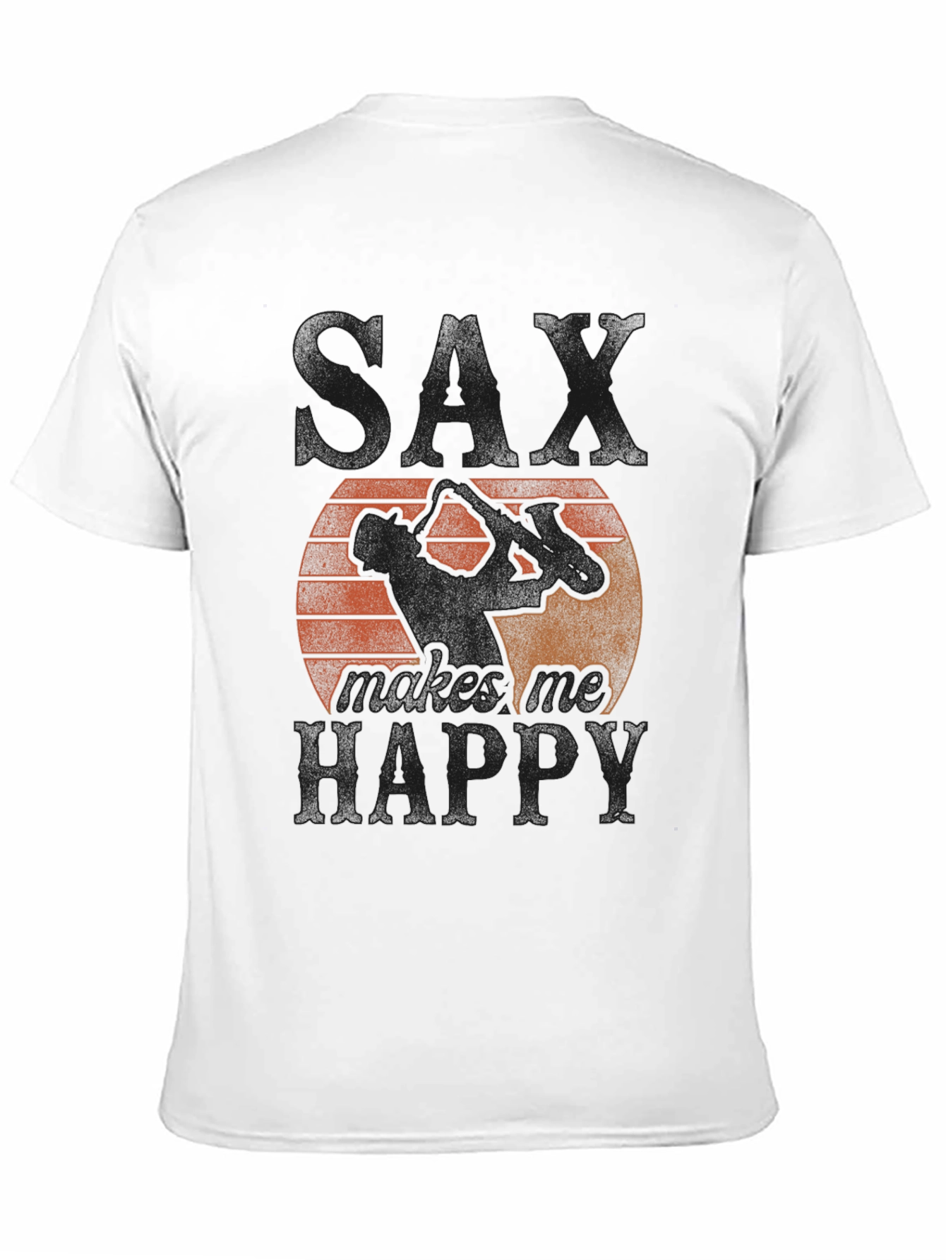 Saxophone Makes Me Happy Graphic Tee