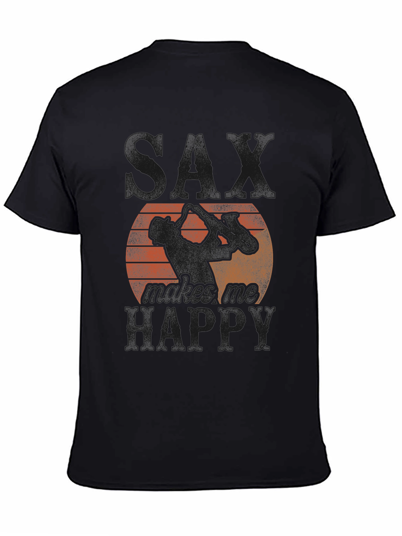 Saxophone Makes Me Happy Graphic Tee