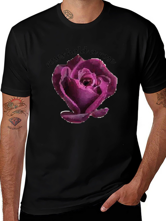 Roses Hold a Rose Graphic T-Shirt