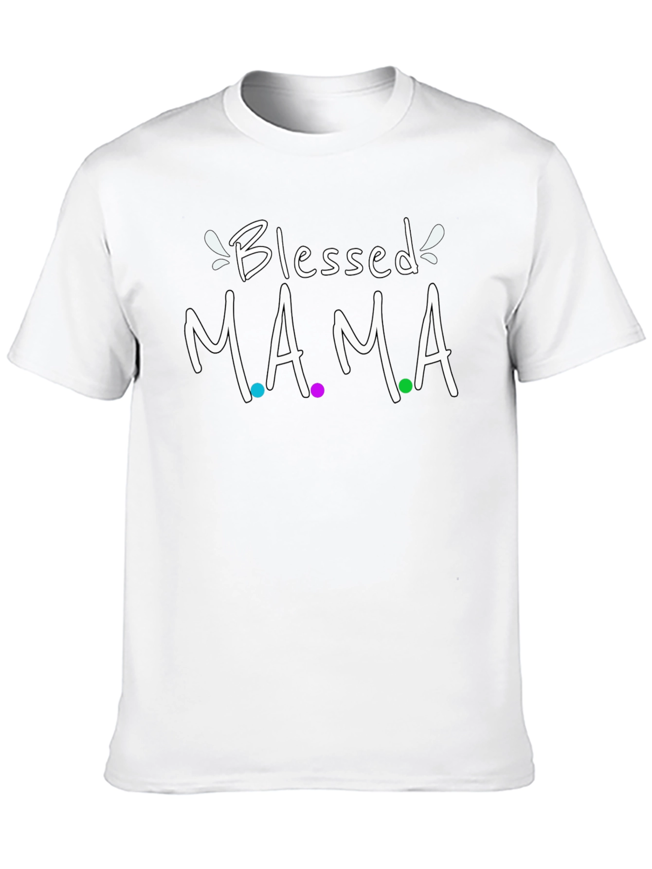 Blessed Mama Graphic Tee - Cute Mom Shirt
