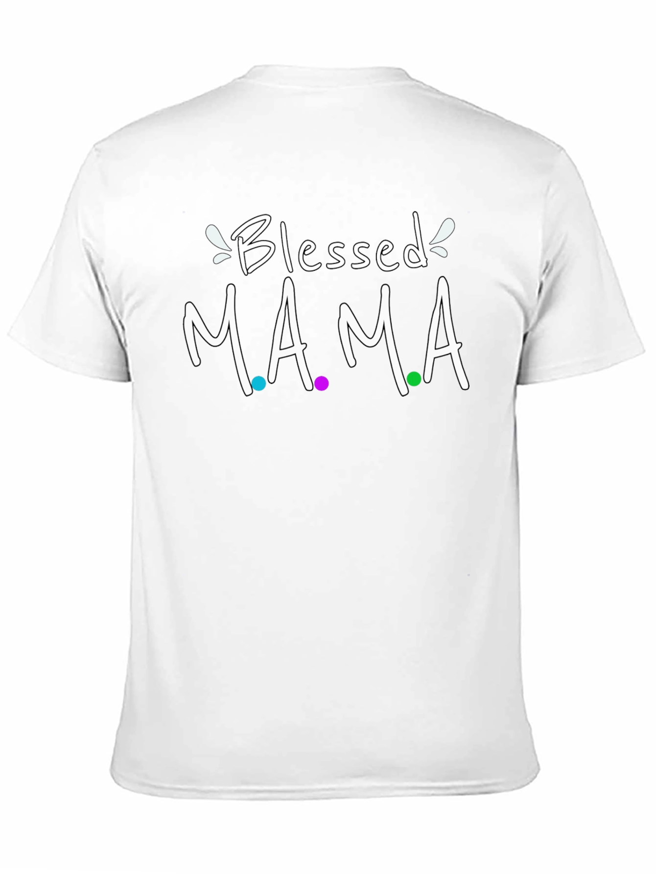 Blessed Mama Graphic Tee - Cute Mom Shirt