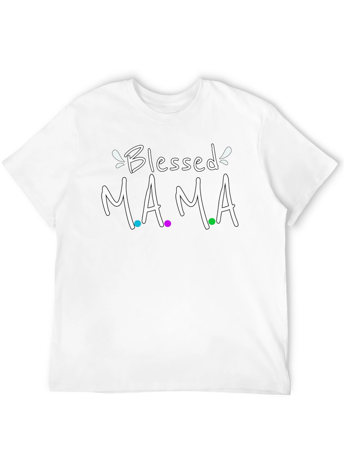 Blessed Mama Graphic Tee - Cute Mom Shirt