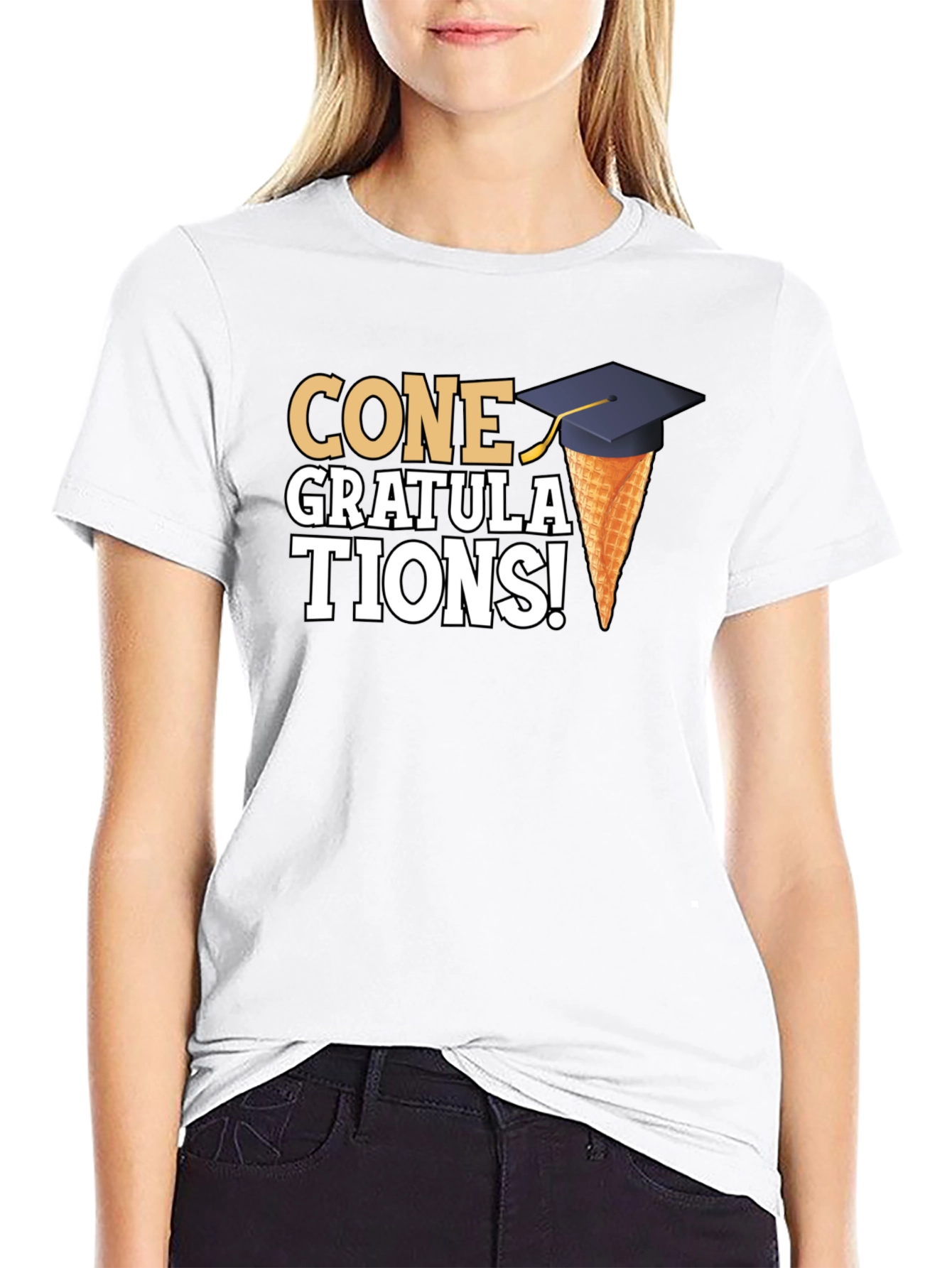 Cone Gratulations T-Shirt Graduation Gift