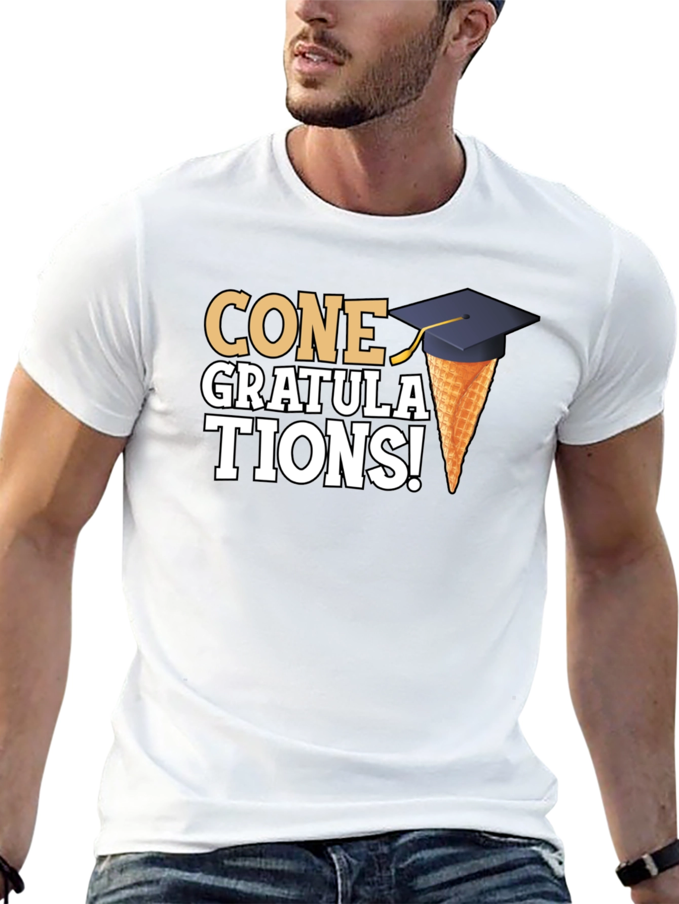Cone Gratulations T-Shirt Graduation Gift
