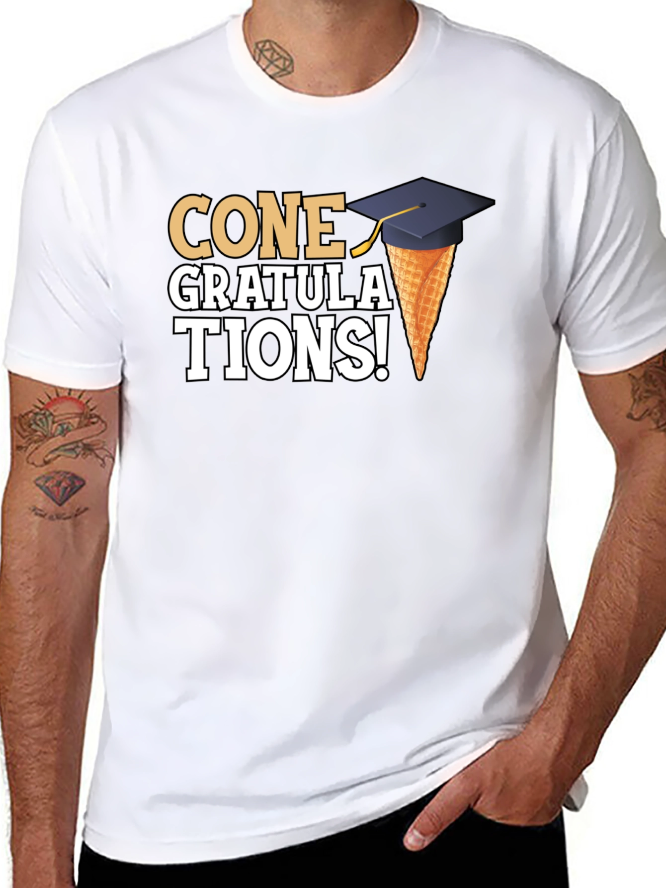 Cone Gratulations T-Shirt Graduation Gift