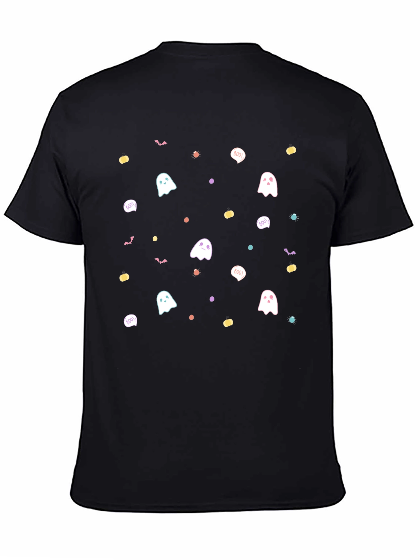 Cute Spooky Season Ghost Pattern T-Shirt