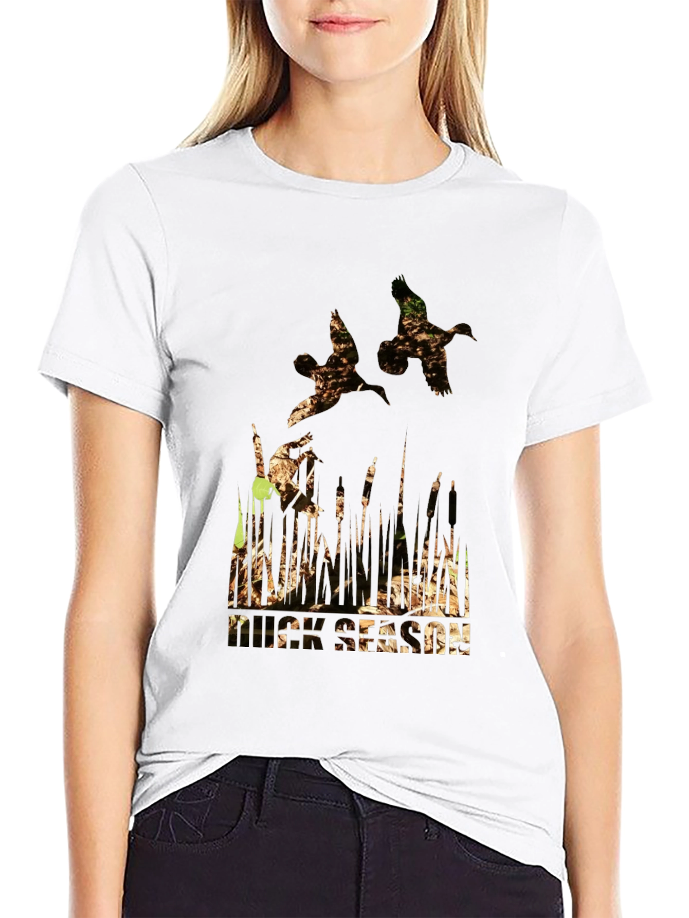 Duck Hunting Season Graphic Tee - Mens Black T-Shirt