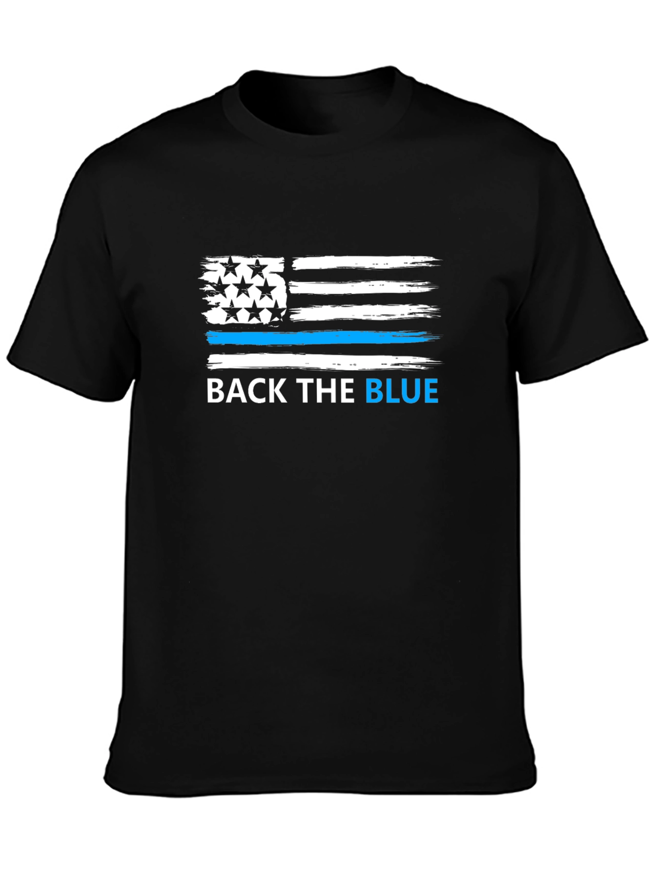 Back the Blue American Flag T-Shirt