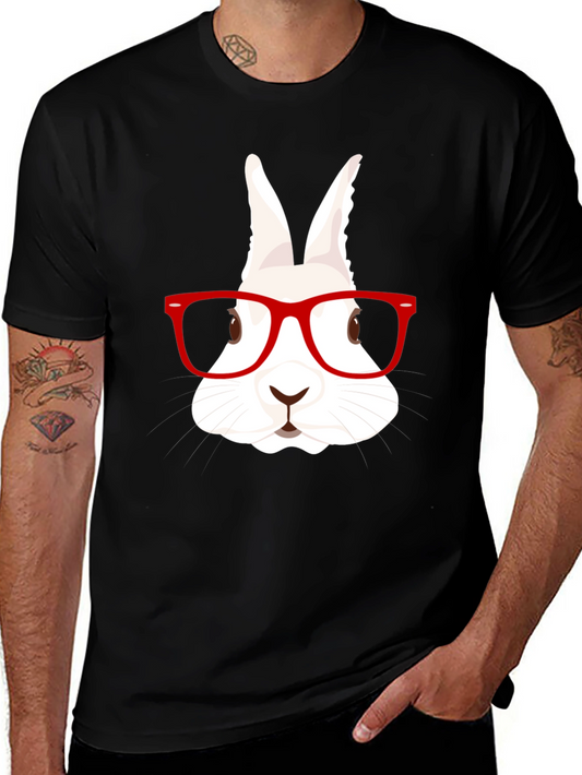 Rabbit with Glasses Graphic Tee