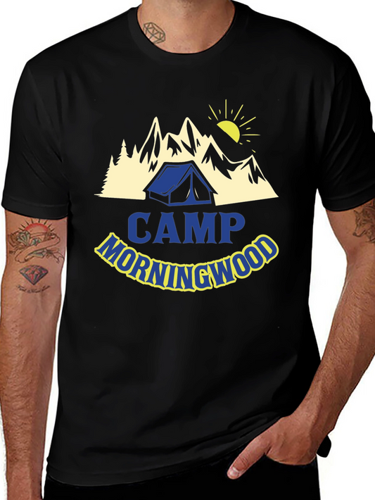 Camp Morningwood T-Shirt - Camping Adventure Tee