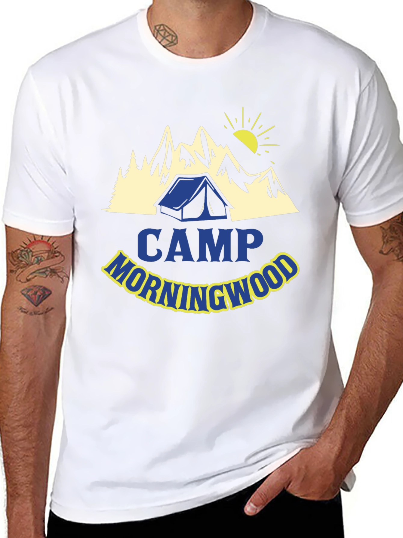 Camp Morningwood T-Shirt - Camping Adventure Tee