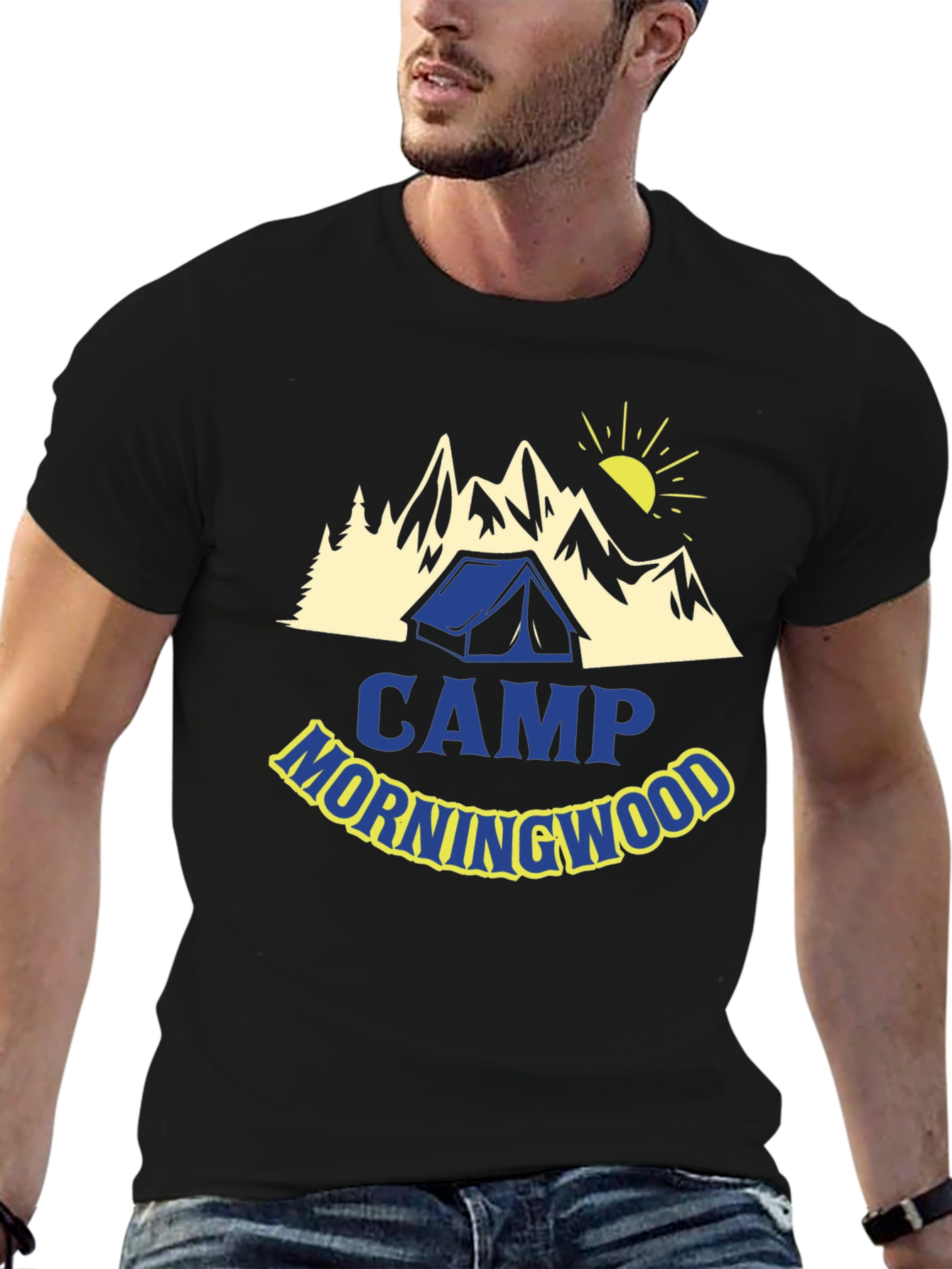 Camp Morningwood T-Shirt - Camping Adventure Tee