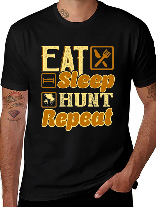 Eat Sleep Hunt Repeat Graphic T-Shirt