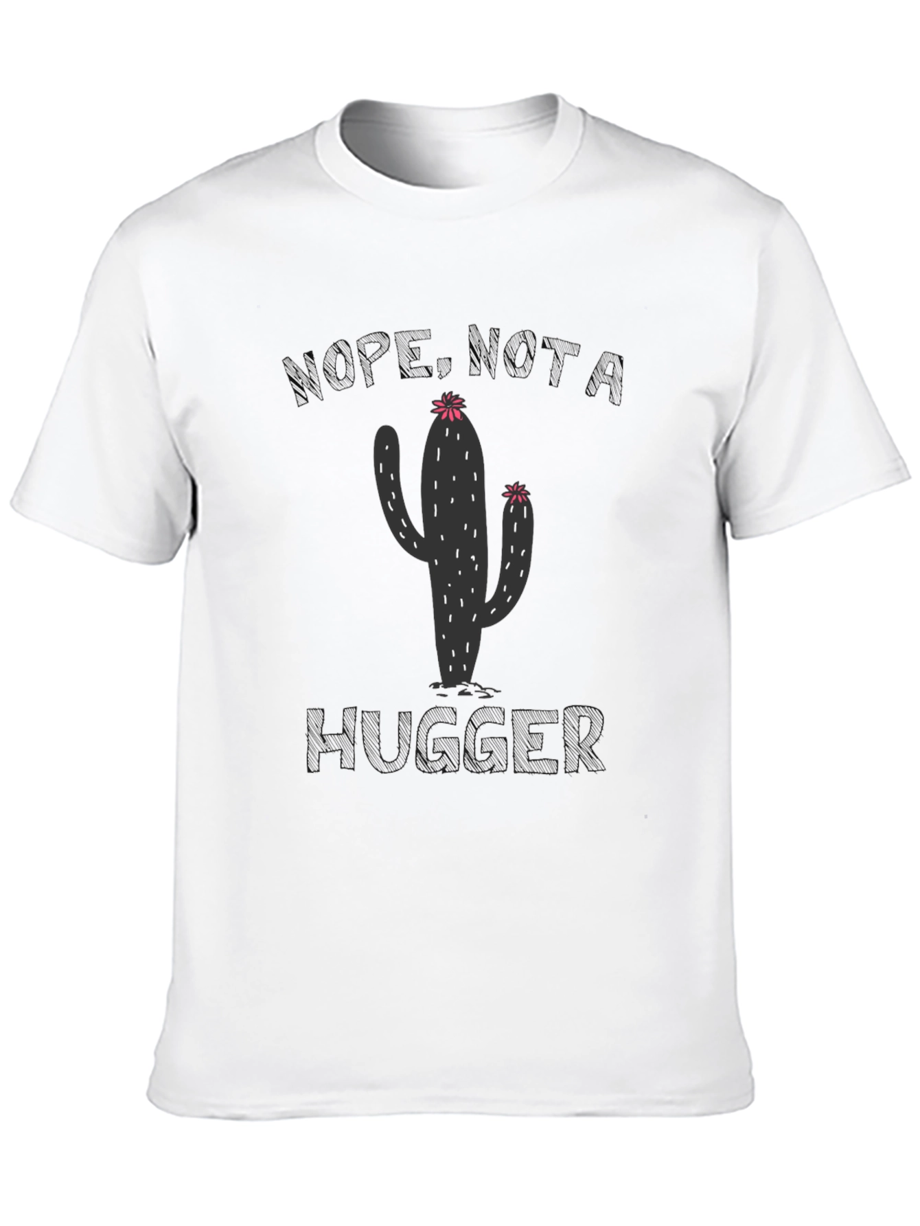 Nope Just A Hugger Cactus Graphic Tee