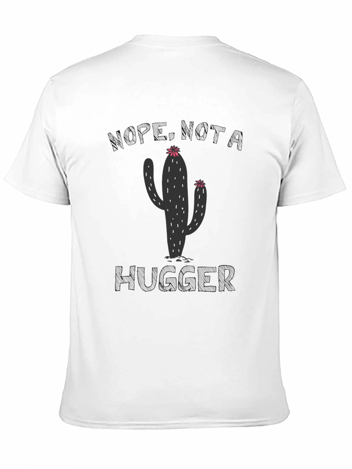 Nope Just A Hugger Cactus Graphic Tee