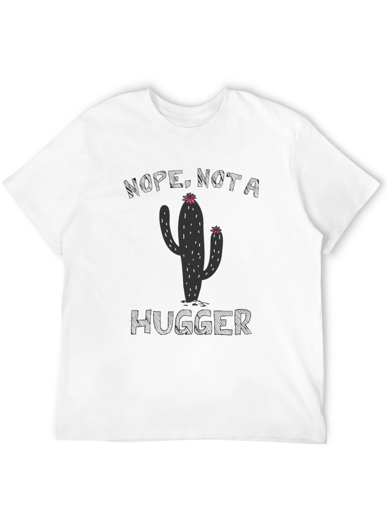 Nope Just A Hugger Cactus Graphic Tee