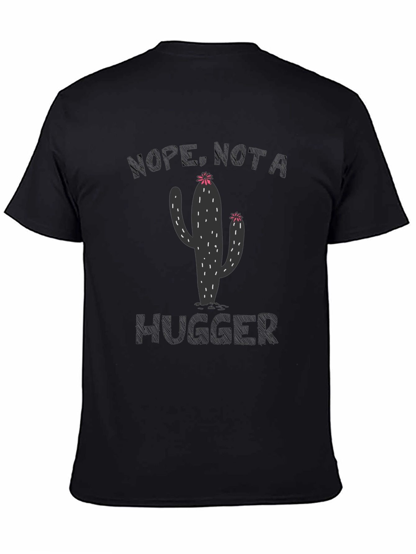 Nope Just A Hugger Cactus Graphic Tee