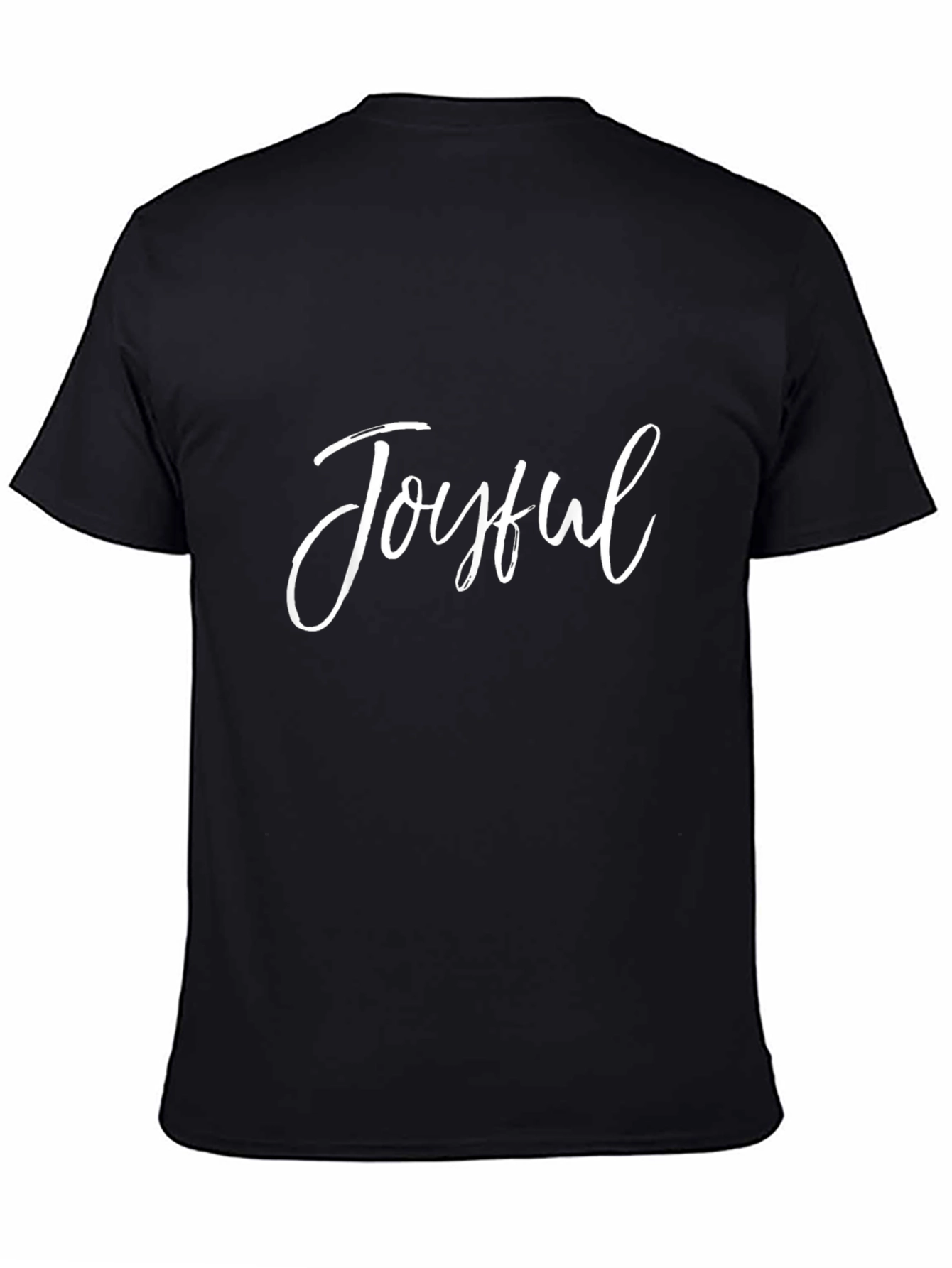 Joyful Graphic Tee - Stylish Unisex Black T-Shirt