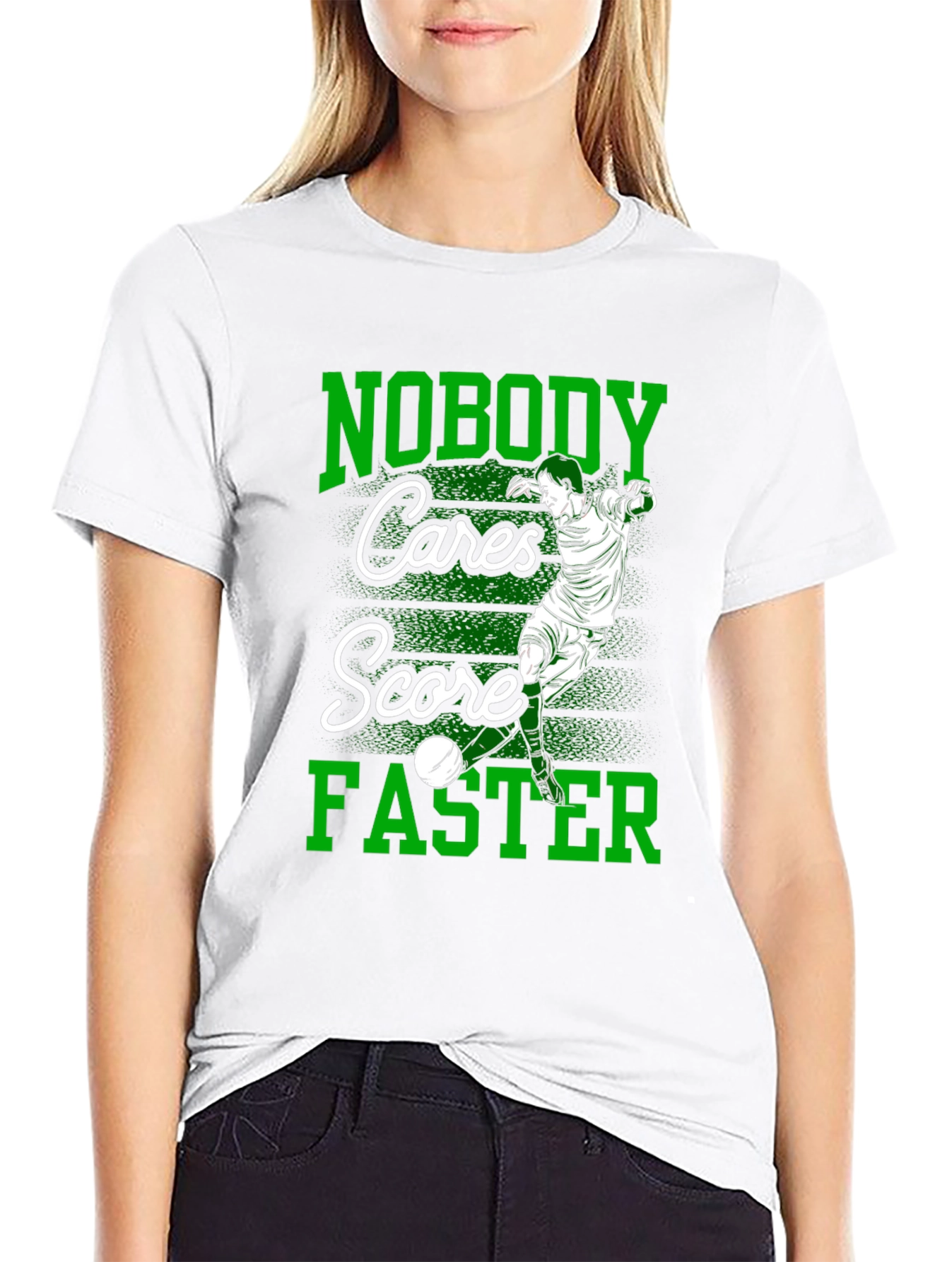 Nobody Cares Score Faster Graphic Tee