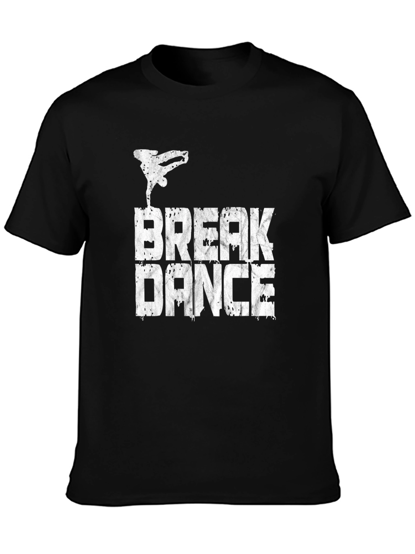 Break Dance Graphic T-Shirt - Black Cotton Tee
