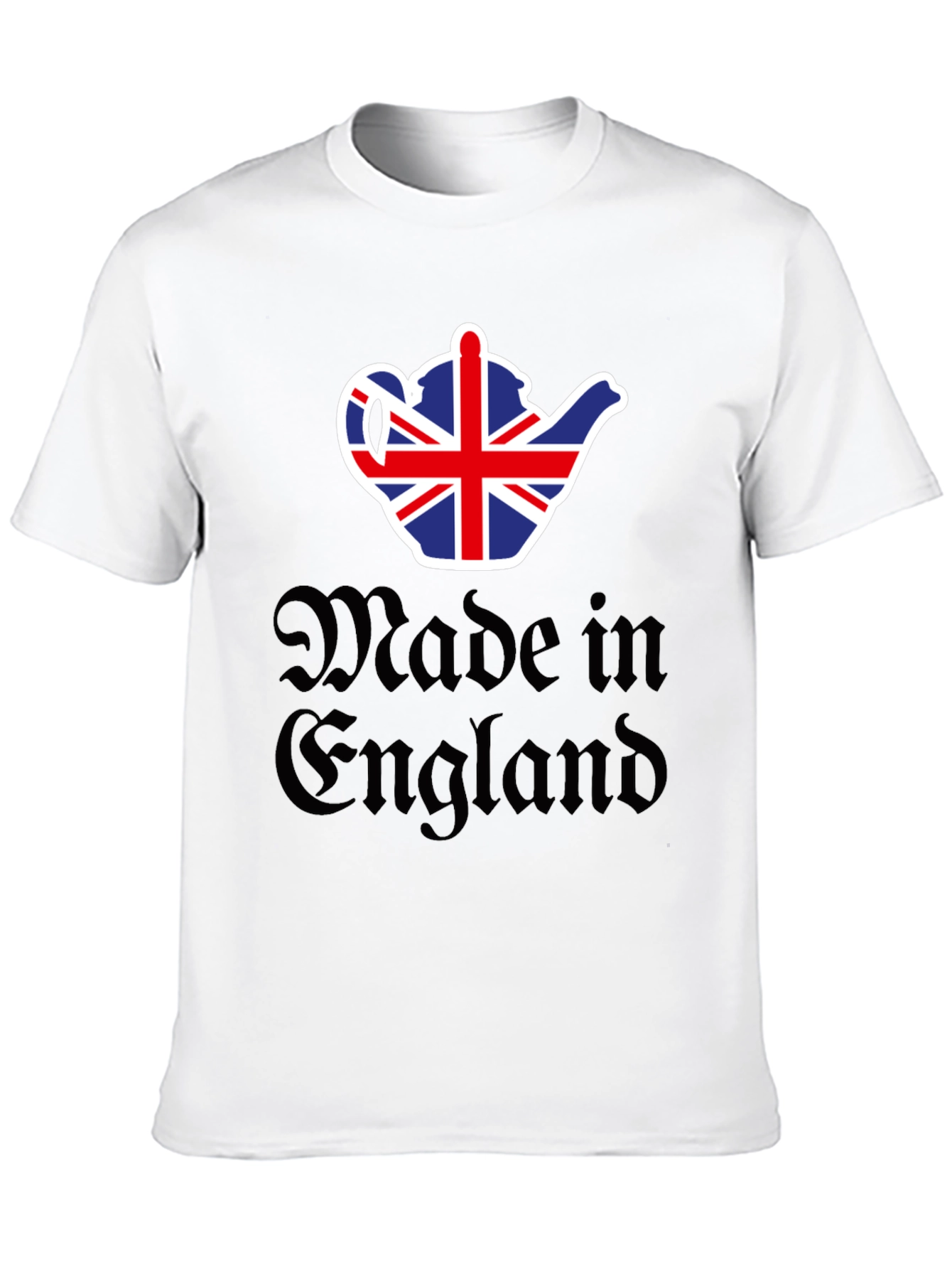 Made in England UK Flag Teapot Graphic T-Shirt